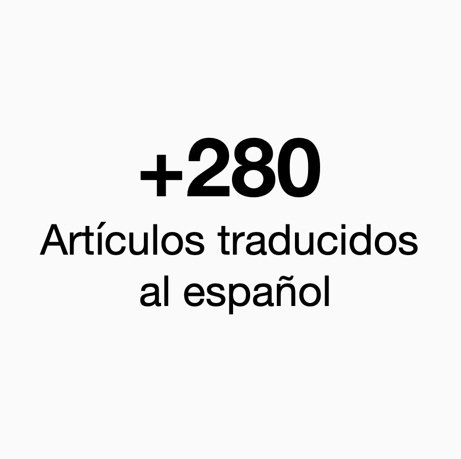 281 artículos traducidos